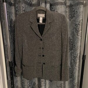 Liz Claiborne Charcoal Textured Blazer